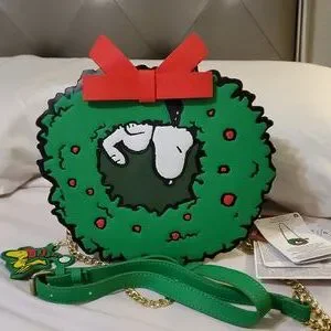 Peanuts | Bags | Peanuts Loungefly Snoopy Woodstock Light Up Wreath ...